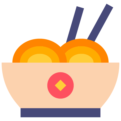 Un dibujo animado de fideos chinos