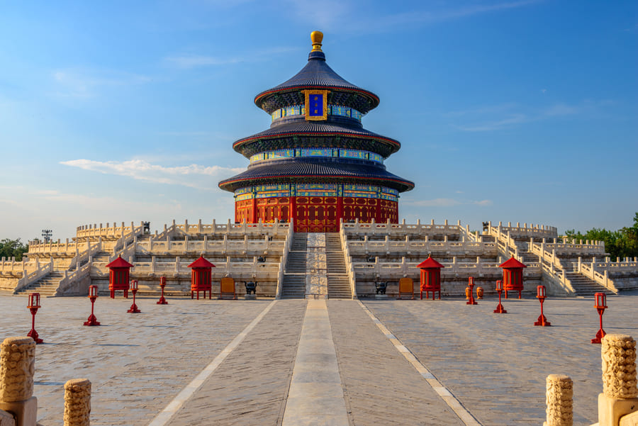 Un templo en la ciudad de Beiging en China